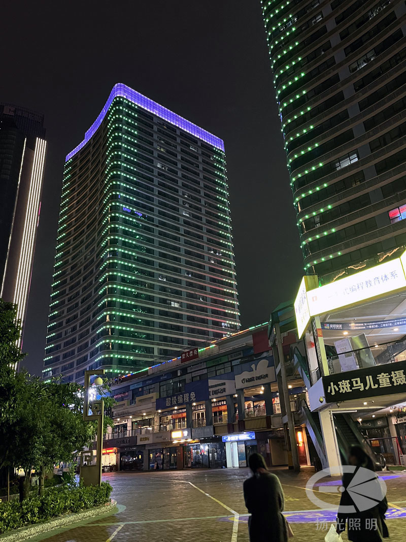 酒店夜景燈光工程實(shí)拍圖